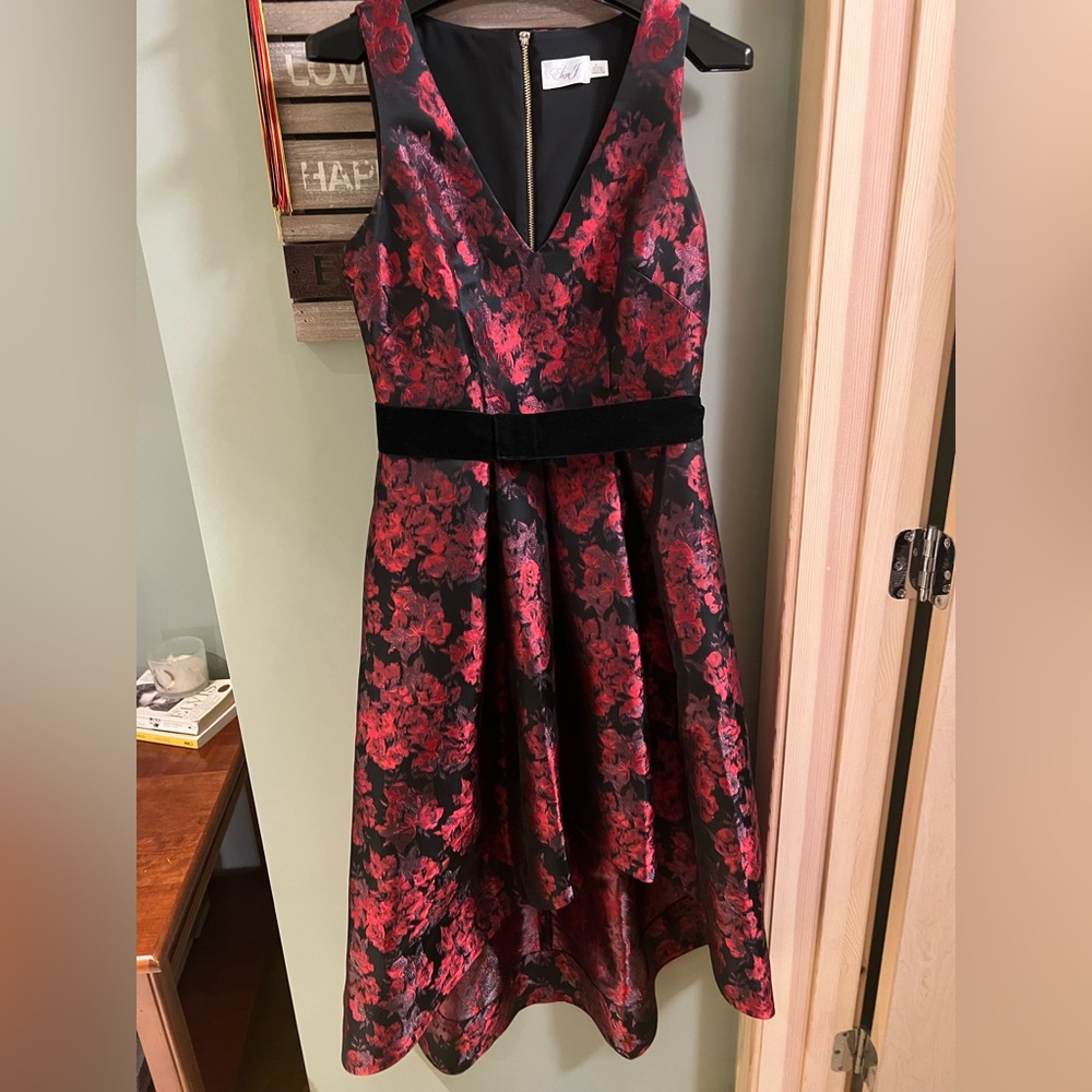 Eliza J formal high low fit and flare dress